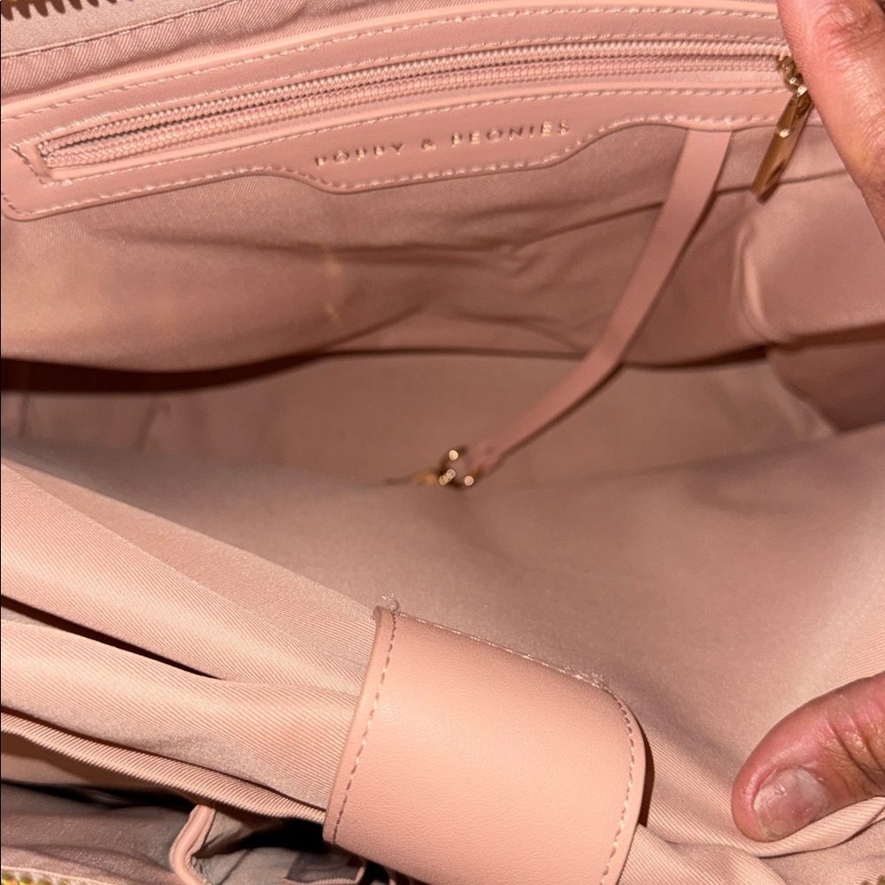 Poppy and Peonies Go Getter Tote - Cognac - Picture 5 of 9